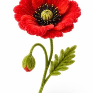 Amapola de limpiapipas