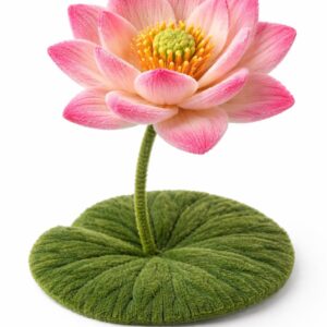 Flor de loto de limpiapipas